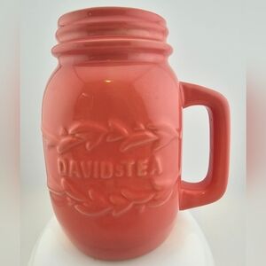 Pink Mason Jar Tea Mug Cup by Davids Tea
